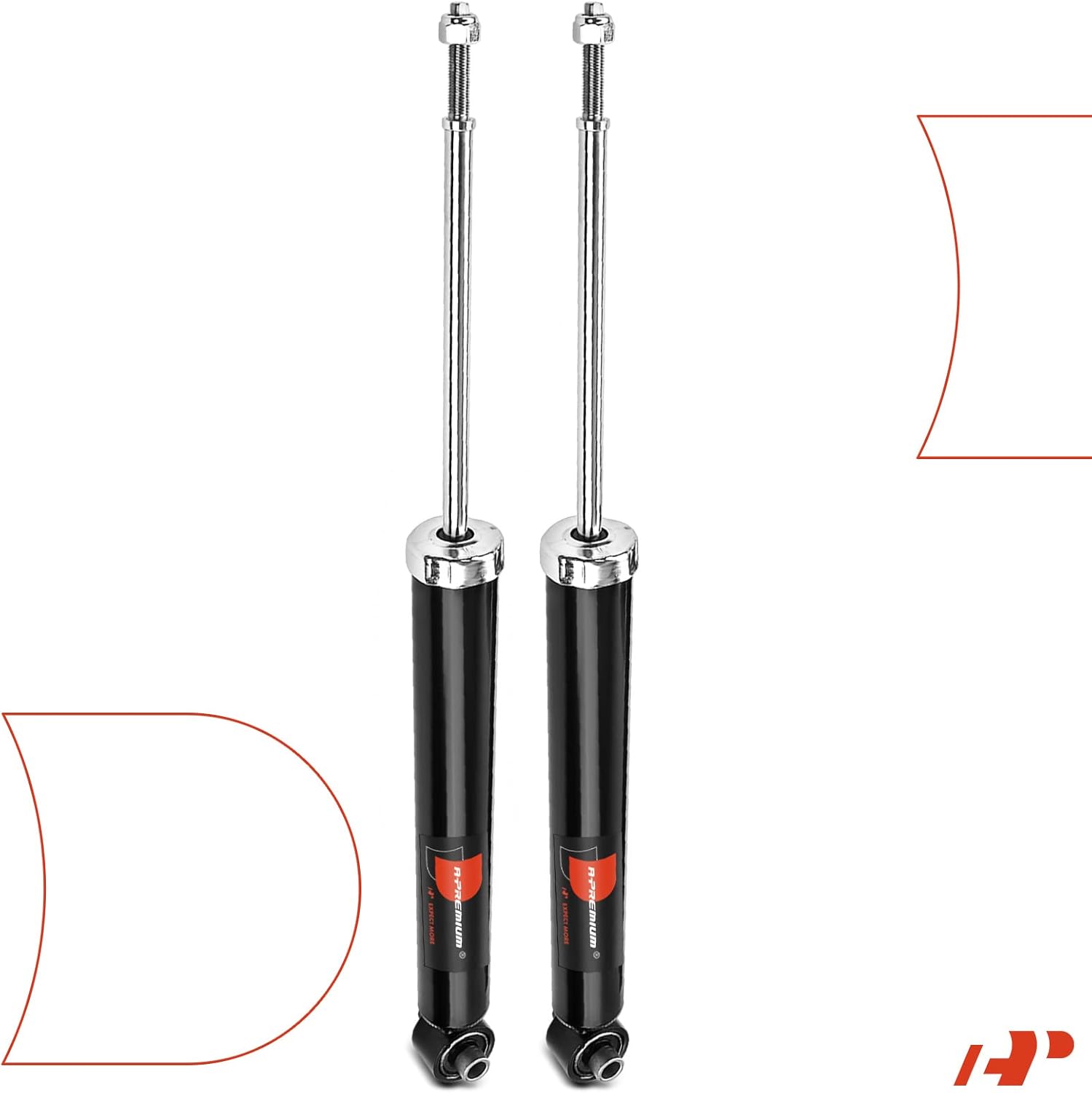 A-Premium Rear Shock Absorbers Compatible with Kia Sportage 2011-2016 (AWD) & Hyundai Elantra 2021-2023, Santa Fe 2019-2020, Tucson 2010-2013 (AWD), 2-PC Set