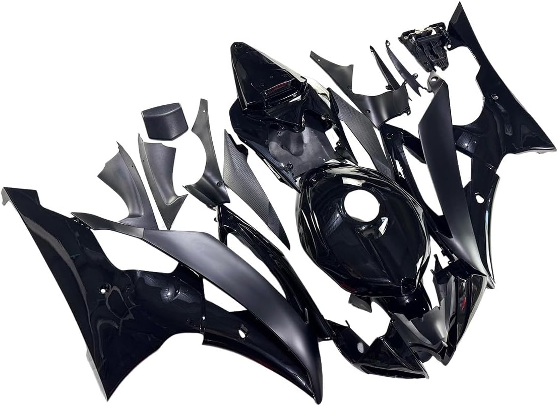 Injection Black Fairing Kit Fit for 2008-2016 Yamaha YZF R6 2009 2010 2011 2012 2013 2014 2015 ABS Plastic Bodywork Body Frame Body Panel