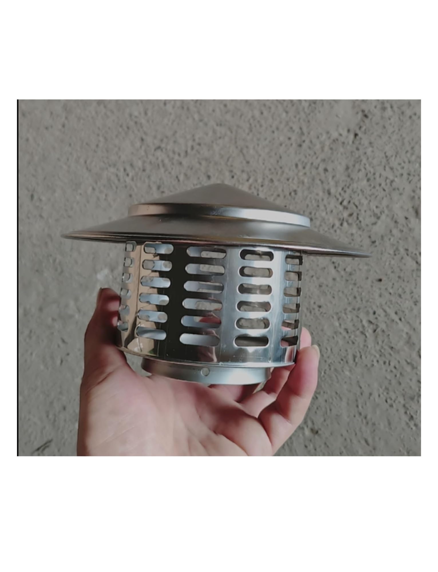Tapa de chimenea de acero inoxidable de alta gama