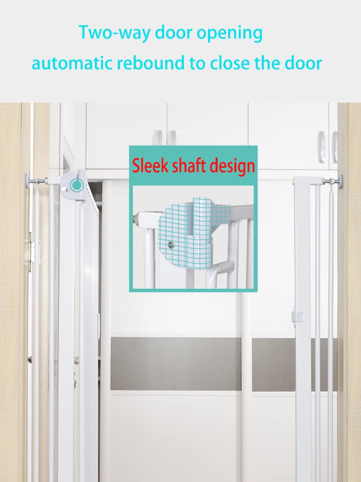 Cancelletto Retrattile Per Bambini E Cani Extra Alto 106.7 Cm E Extra Largo 254 Cm, Con Aste Di Supporto In Fibra Di Vetro, Doppio Blocco, Per Grandi Aperture Interne/esterne