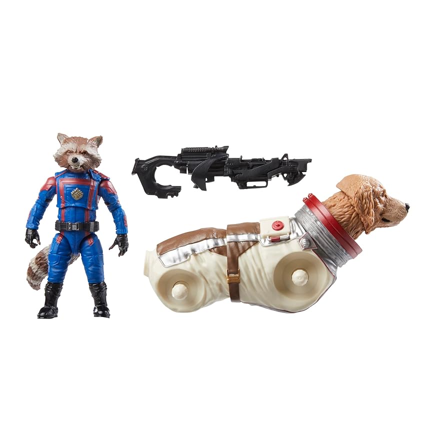 Marvel Hasbro Legends Series, Marvel's Rocket, Action Figure ispirate al Film Guardiani della Galassia Vol. 3