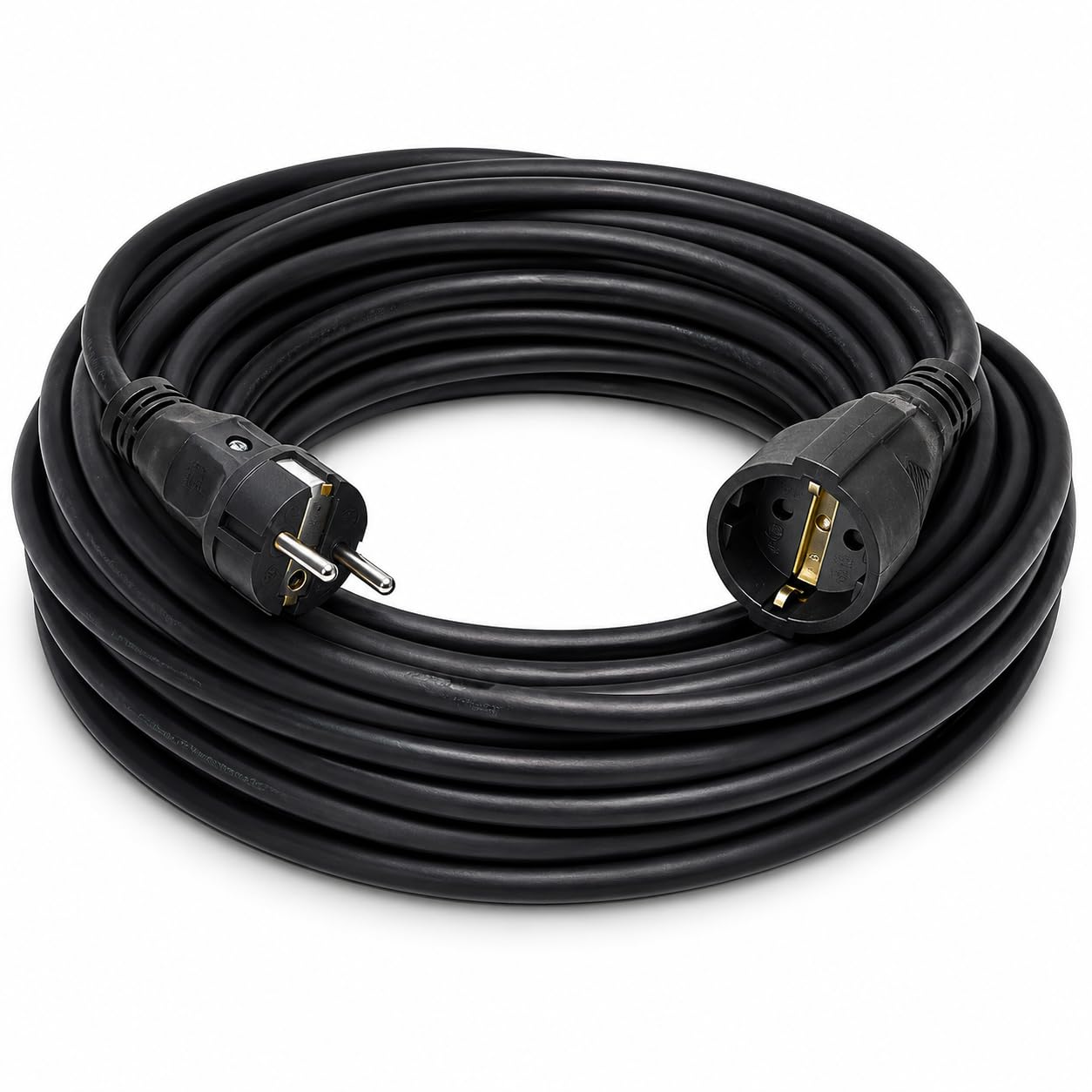 3x2.5mm TTR Topraklı Siyah Kauçuk Seyyar Uzatma Kablosu (5…