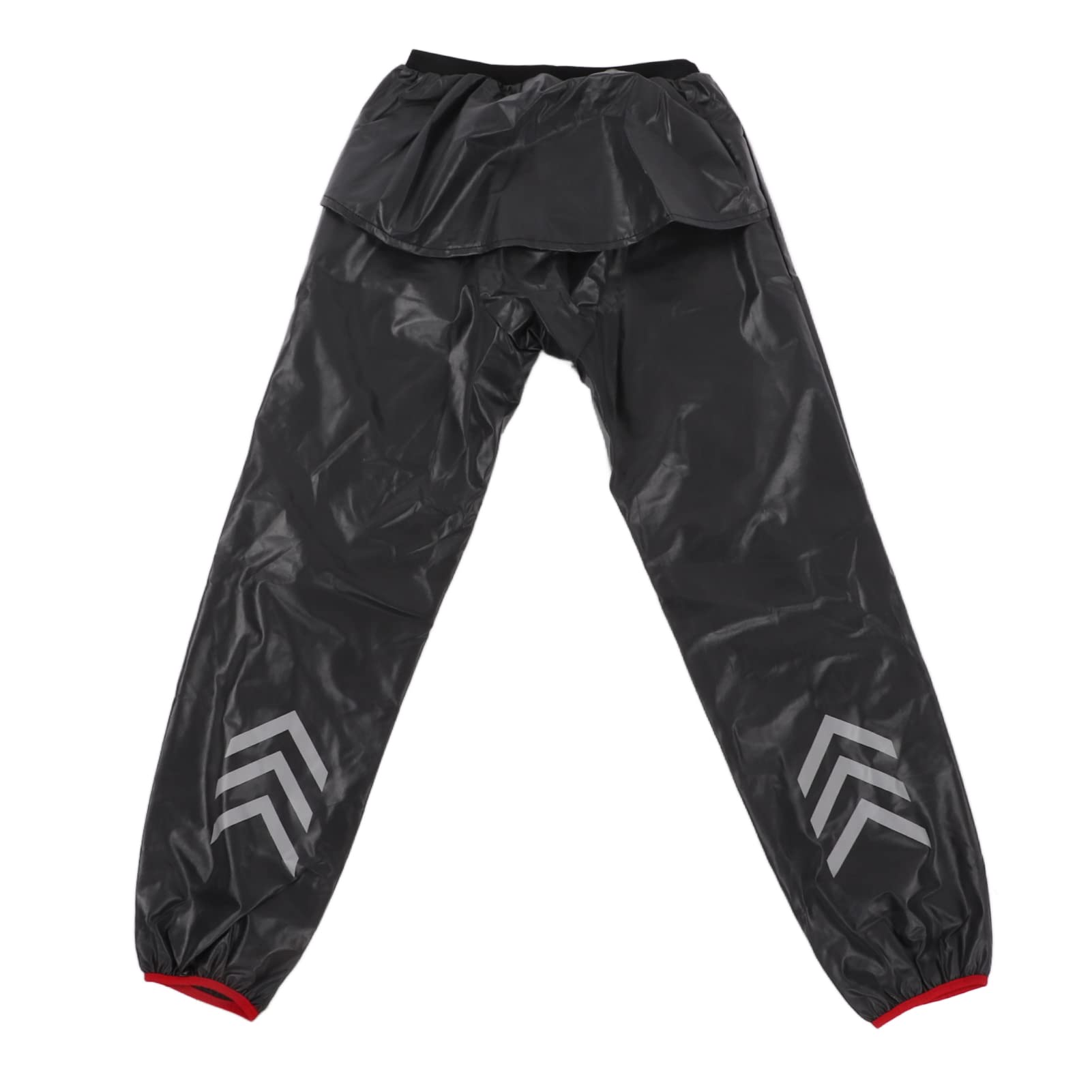 Pantalones de Lluvia Reflectantes Impermeables, Pantalones de Trabajo para Ciclismo Al Aire Libre, Tela Elástica Gris Oscuro