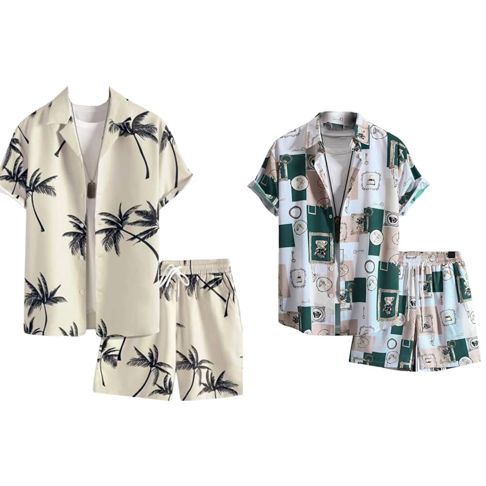 Unisex Night Dress || Tie-Dye Night Wear Set || Beach Wear Summer Wear Short Pajama Set || Sleepwear Loungewear T-Shirt & Shorts Combo|| Night Suit for Men & Women. Pack of 2-image-2