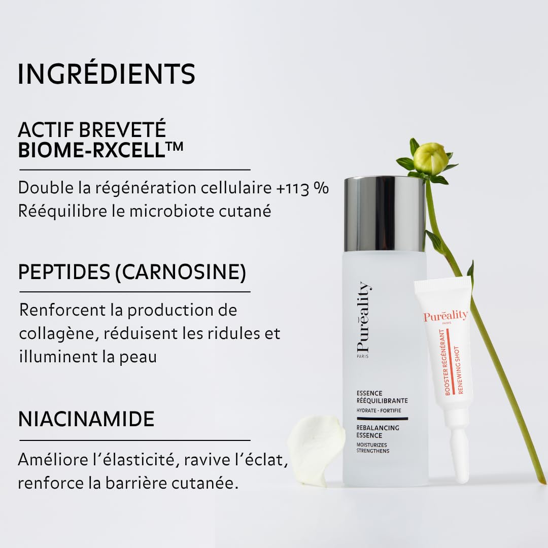 Essence Régénérante – Booste l'Eclat, unifie le teint, améliore élasticité & luminosité - Serum visage 90ml + 10ml