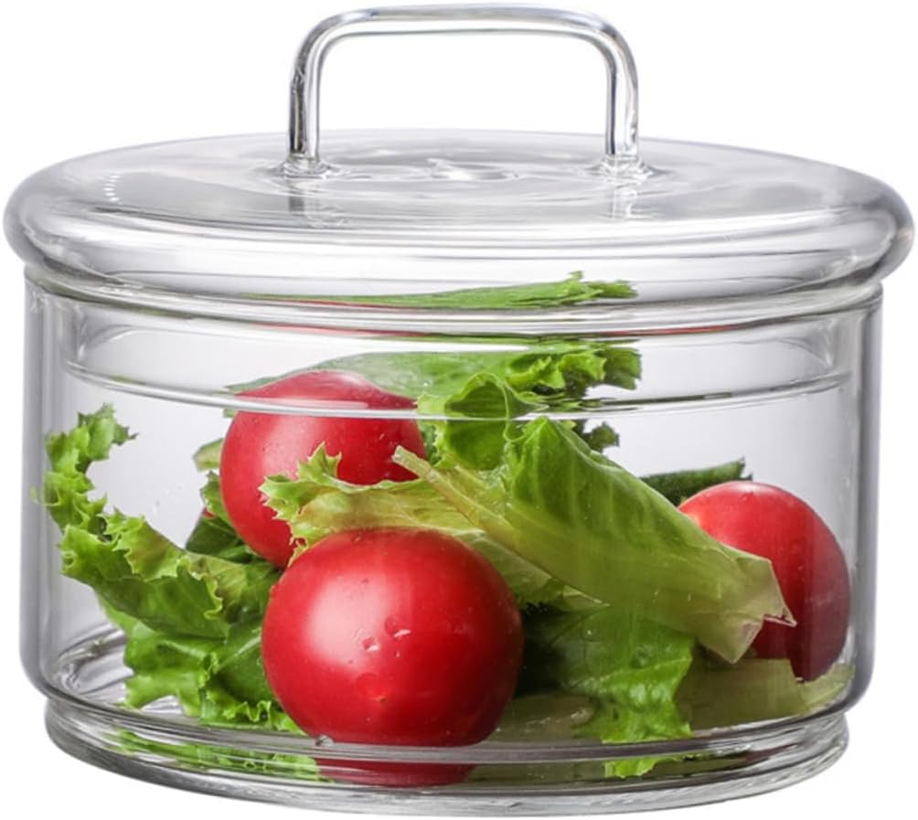 Universal Glass Cover Glass Food Jar Lids for Wide Mouth Jars Decorative Lid Replacement
