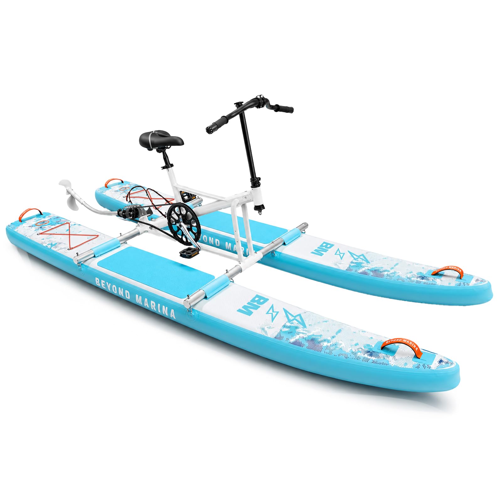 Inflatable Water Bike for Lakes, Pedal-Driven Floating Bicycle for Adults