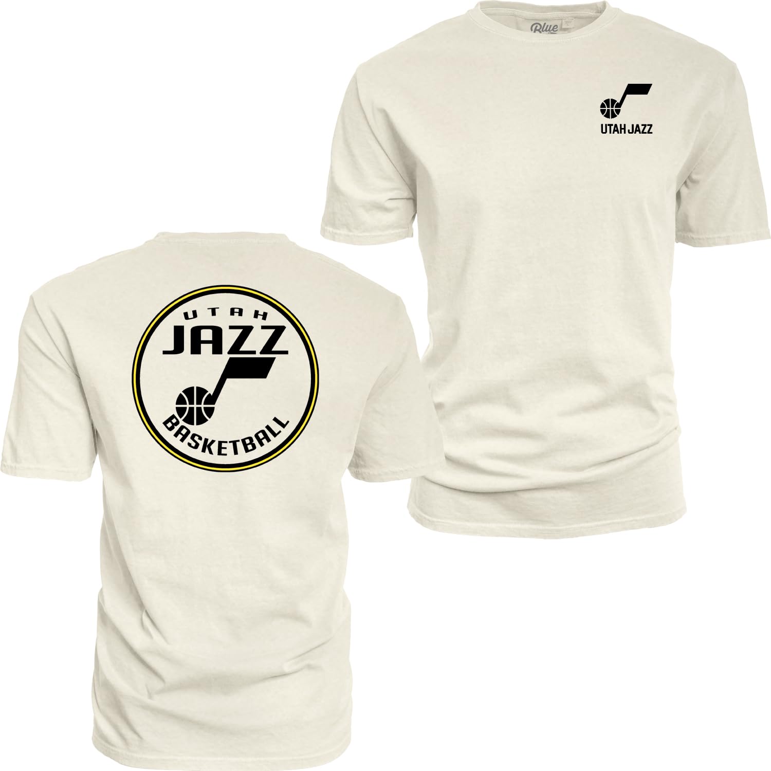 Blue 84 NBA Unisex-Adult NBA Officially Licensed T-Shirt Ringspun Front/Back Ivory