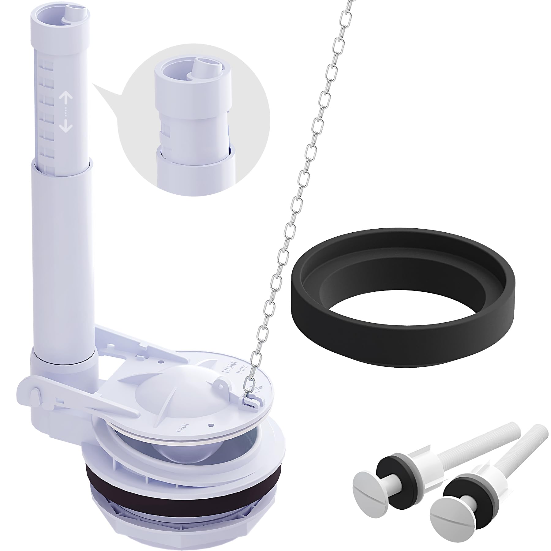 Valve de chasse d'eau anti-fuite pour stopper le gaspillage d'eau et réparer votre WC défectueux