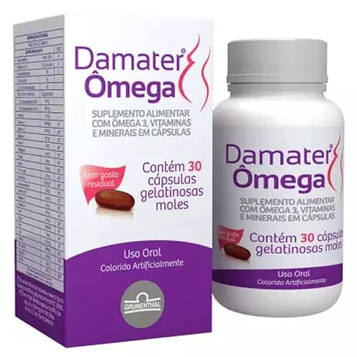 Damater Ômega c/60 Cápsulas Damater Ômega c/30 Cápsulas