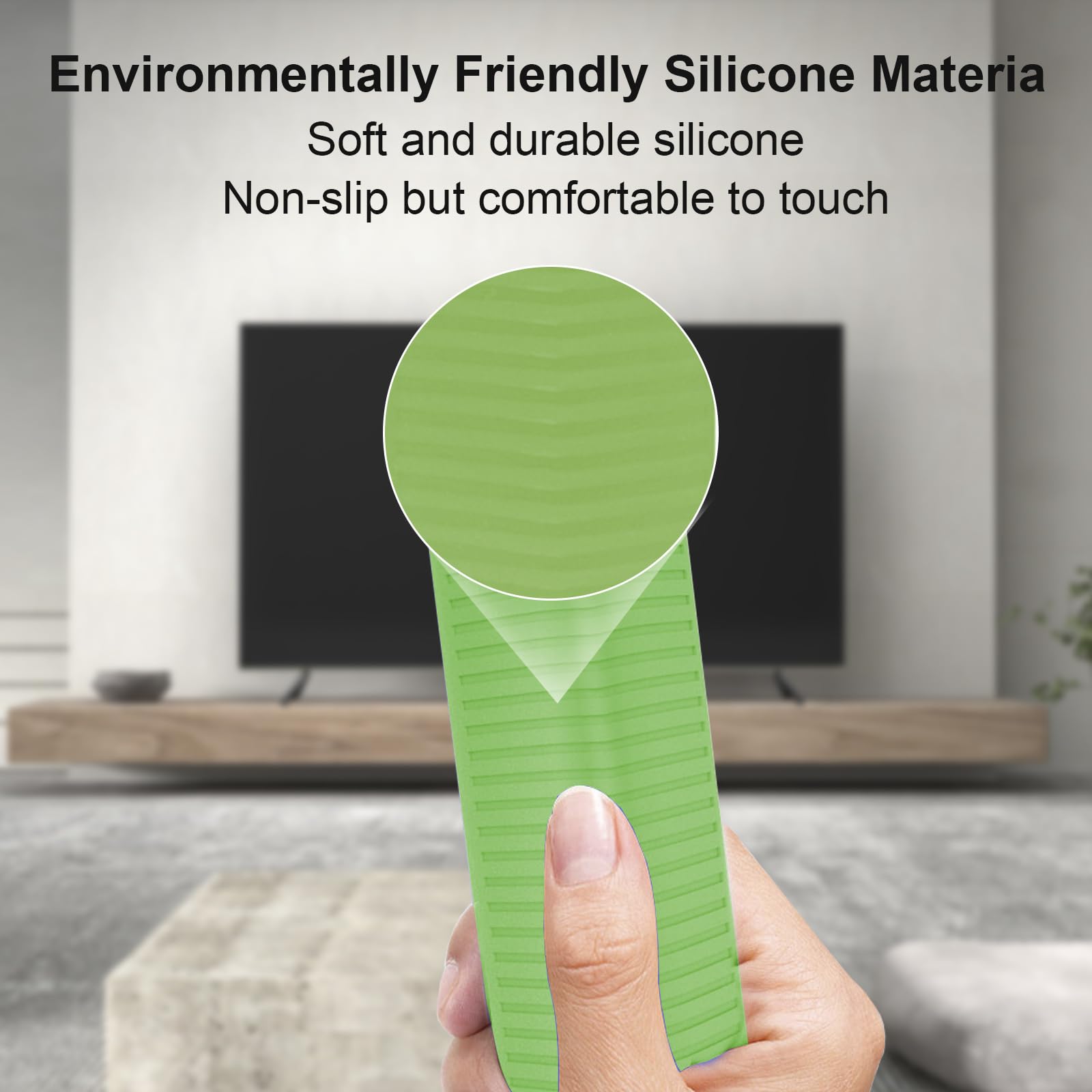 Funda luminosa verde para mando a distancia NVIDIA Shield TV Pro/4K HDR, ligera, antideslizante, respetuosa con la piel, funda de silicona