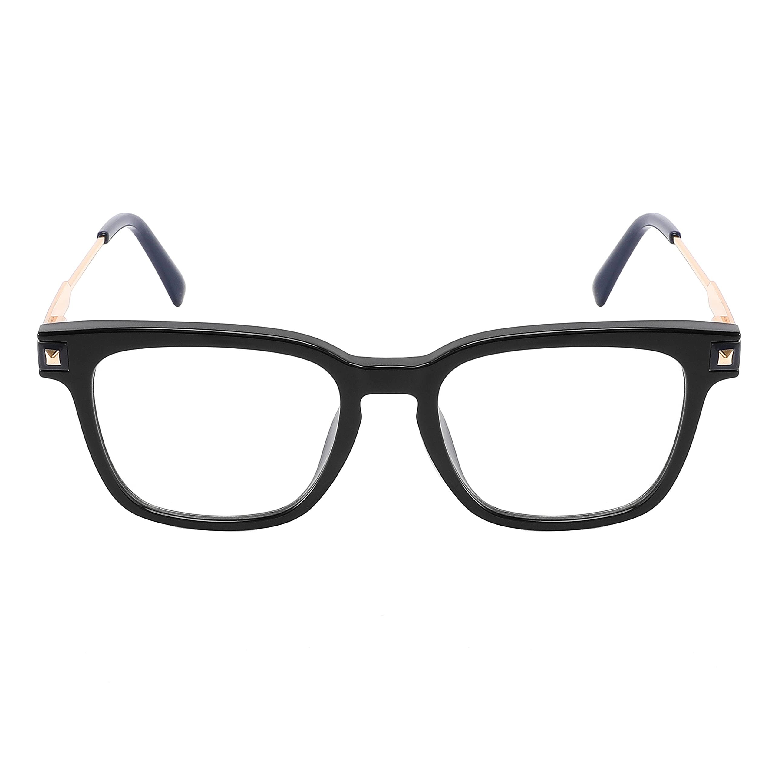 EDGEIWEAR Retro Square Computer Blue Light Blocking Glasses with TR90 Frame for Digital Eye Strain and Better Sleep