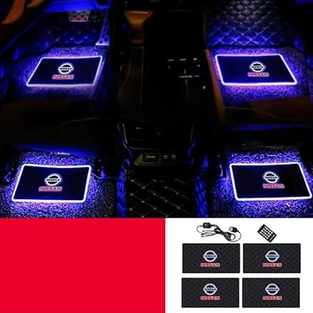 Amazon Yurong 日産 ルームランプ 車内ライト 雰囲気ライト X Trail T32 エクストレイル ブルーバード ティアナ セレナ エルグランド キックス ディズ 雰囲気ライトマット車用 Ledイルミネーションｒｇｂ リモコン付き 足ランプled ドレスアップ 4枚セット 並行輸入品