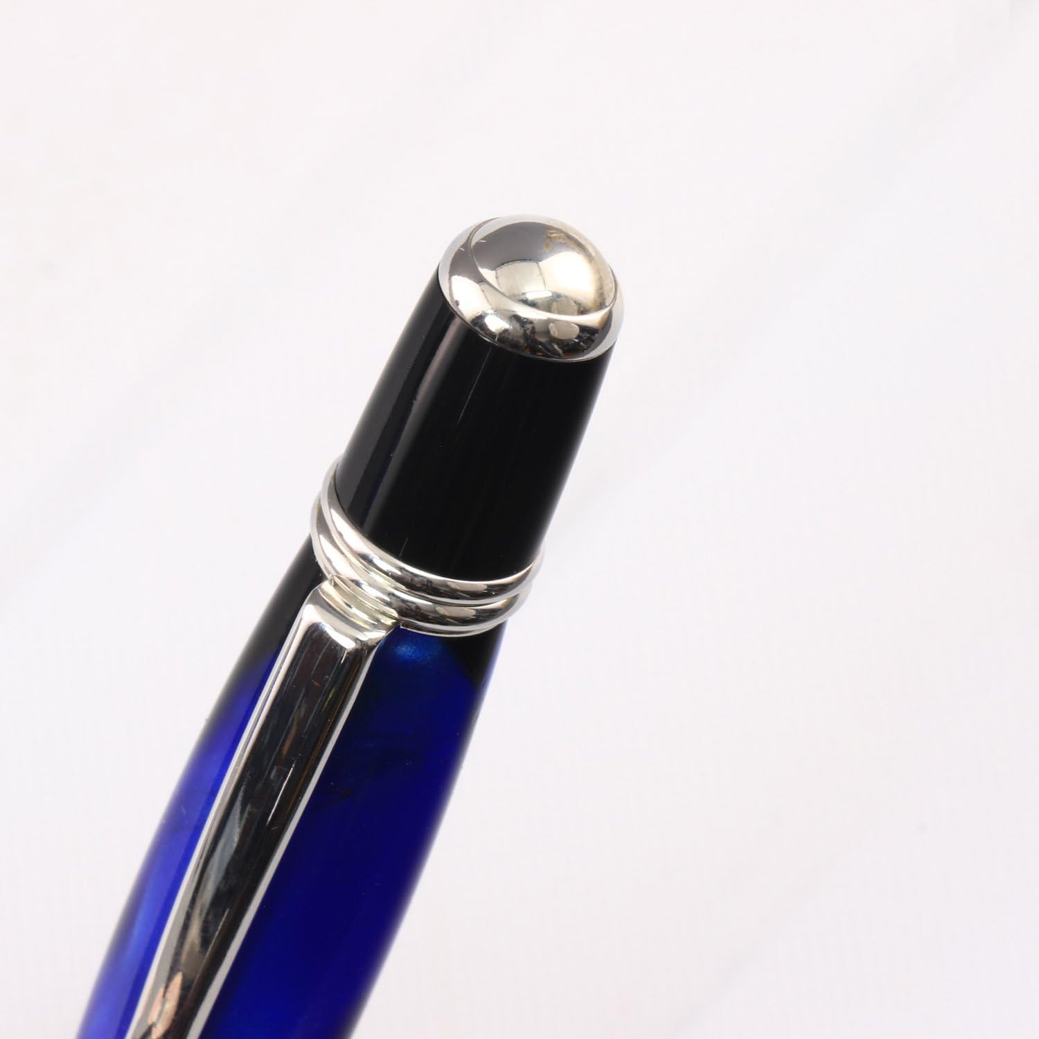 Legacy Woodturning, Viceroy Pen Kit - Platinum and Black Chrome, 4 Pack