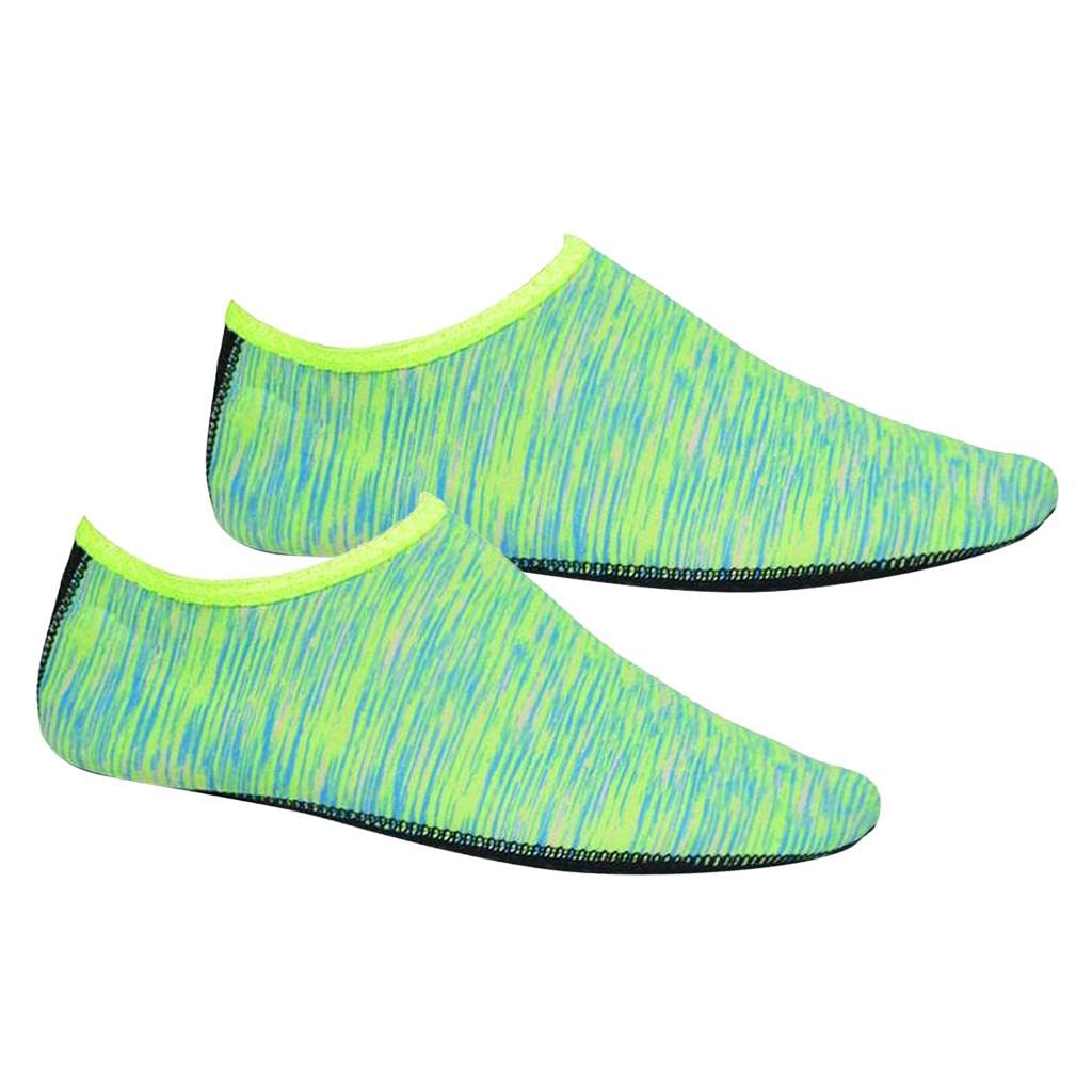 Merishopp Soft Water Shoes Stretchy Socks Yoga Swim Shoe Dive Sock Green XXL-Sporting Goods-Water Sports-Fins, Footwear & Gloves-Water Shoes-Men-1 Pair Water Shoes-image-46
