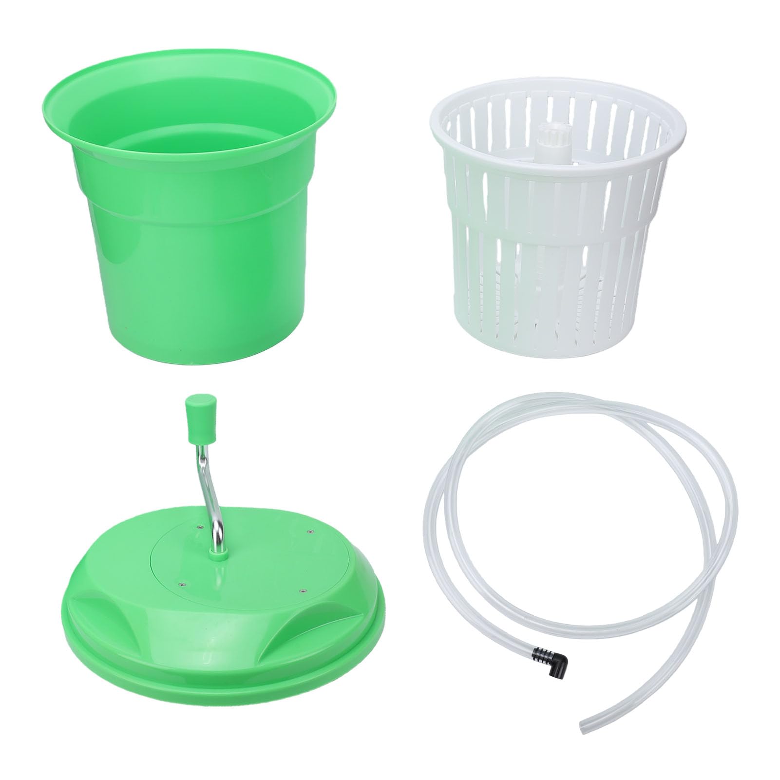 Generic Girador de Lechuga de 12 Litros de Gran Capacidad para Preparar Ensaladas de Forma Eficiente en Casa y en Restaurantes Verde