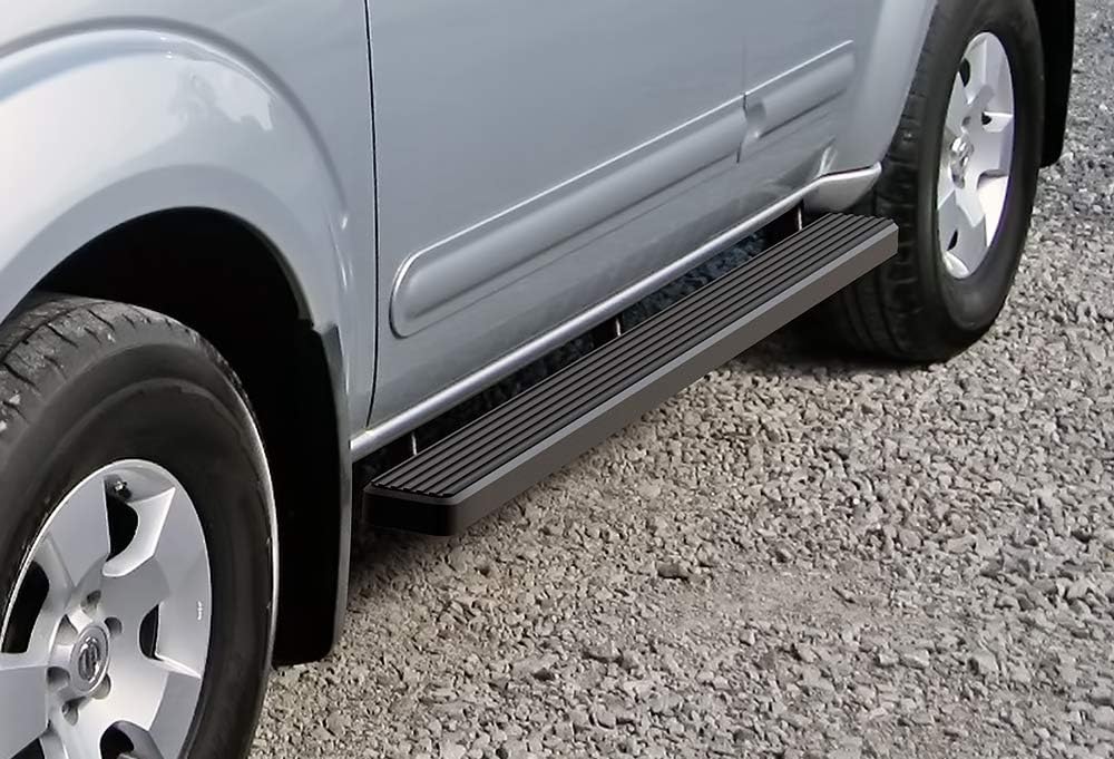 APS Running Boards (Nerf Bars Side Steps Step Bars) Compatible with Nissan Pathfinder 2005-2012 (Black Powder Coated 4 inches)