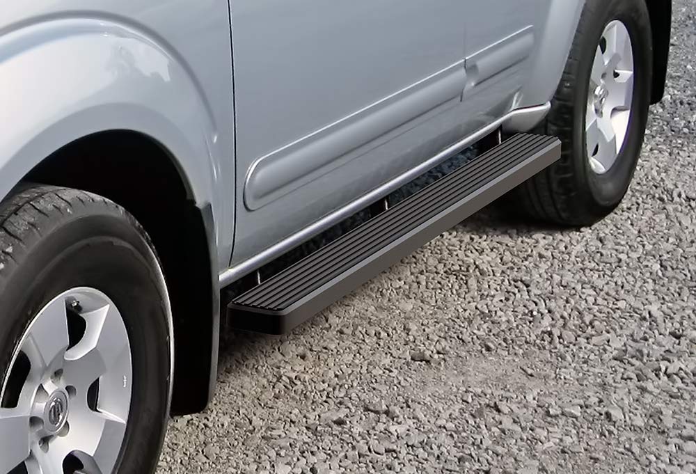 APS Running Boards (Nerf Bars Side Steps Step Bars) Compatible with Nissan Pathfinder 2005-2012 (Black Powder Coated 4 inches)