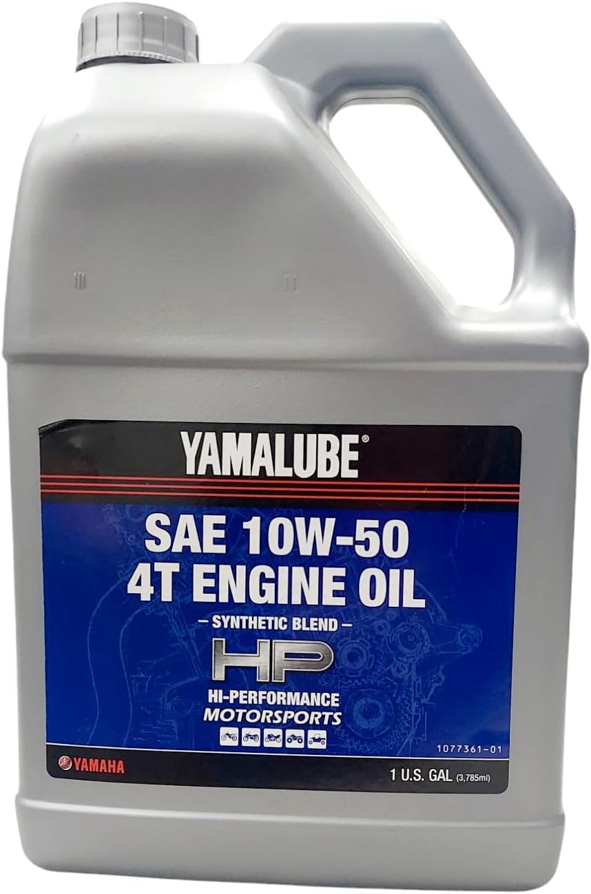 Yamaha Yamalube Semi Synthetic Sport Performance 4-Stroke Engine Oil- 1 Gallon, #LUB-10W50-SS-04