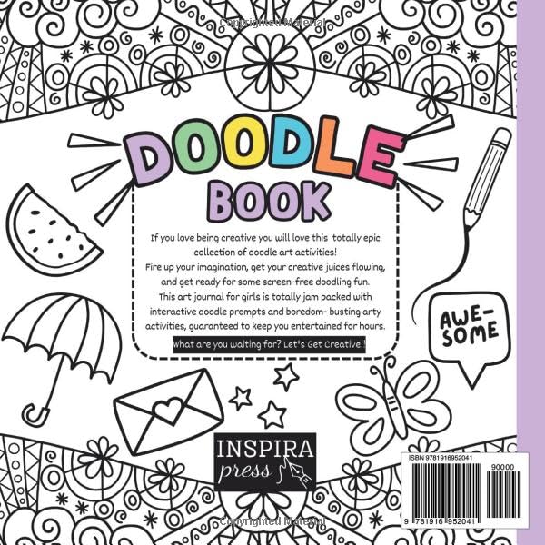 Doodle Book: Art Journal For Girls With Fun Doodling Activities And Creative Drawing Prompts To Spark Creativity. image 3