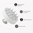 Wuze Scalp Massager Shampoo Brush with Soft Silicone Bristles (White) gallery image