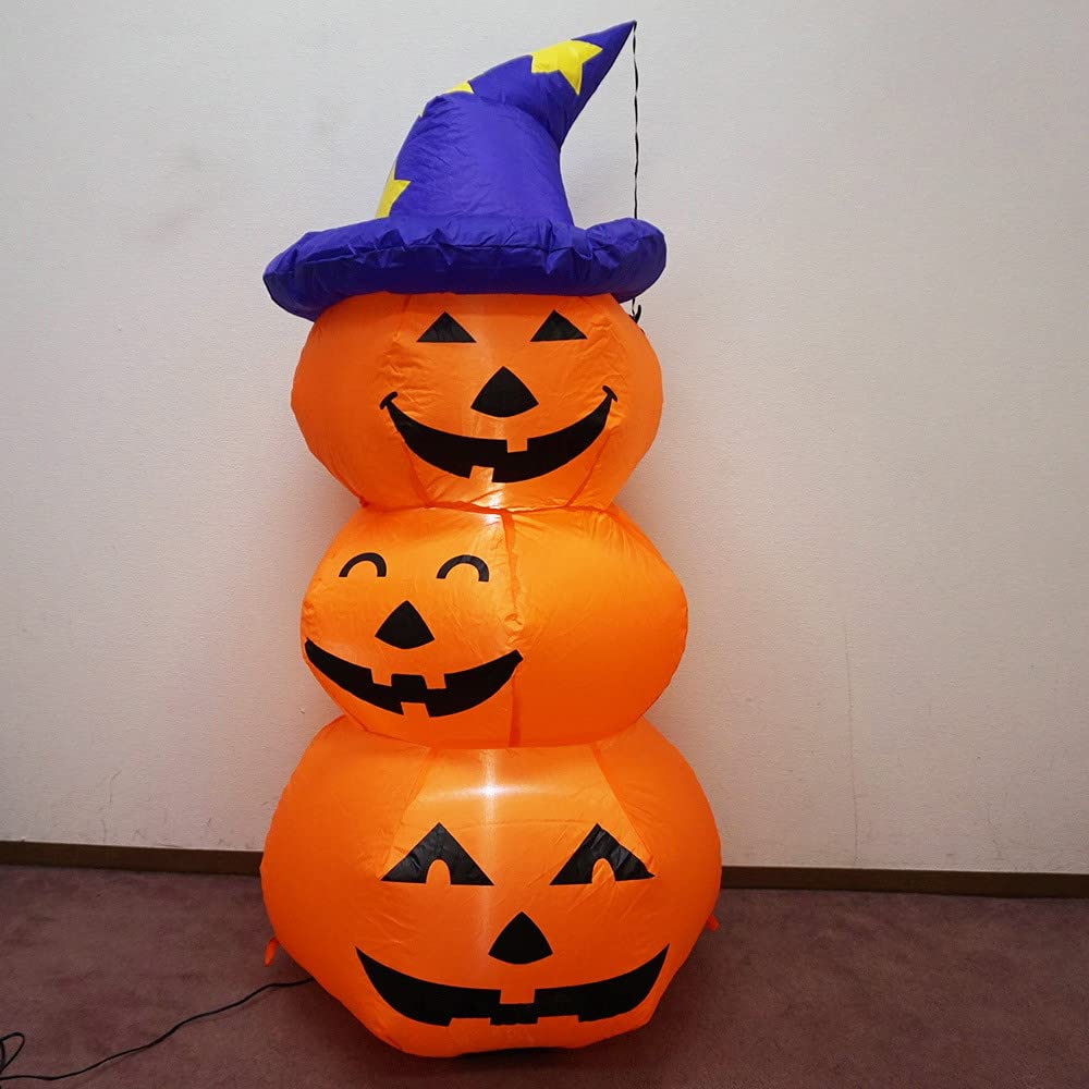 Amazon | ハロウィンエア装飾 エアブロー 3段パンプキン 125cm 8879