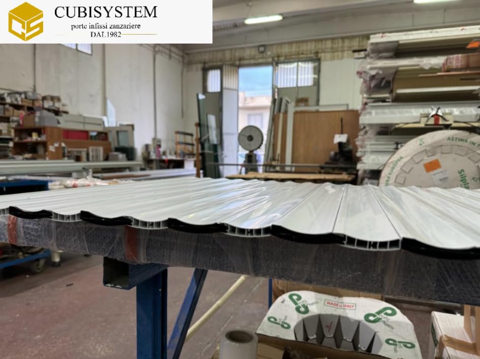 CUBISYSTEM Tapparella in PVC su Misura, Tapparella Personalizzabile con Lunghezza Rifilabile e Accessori Inclusi