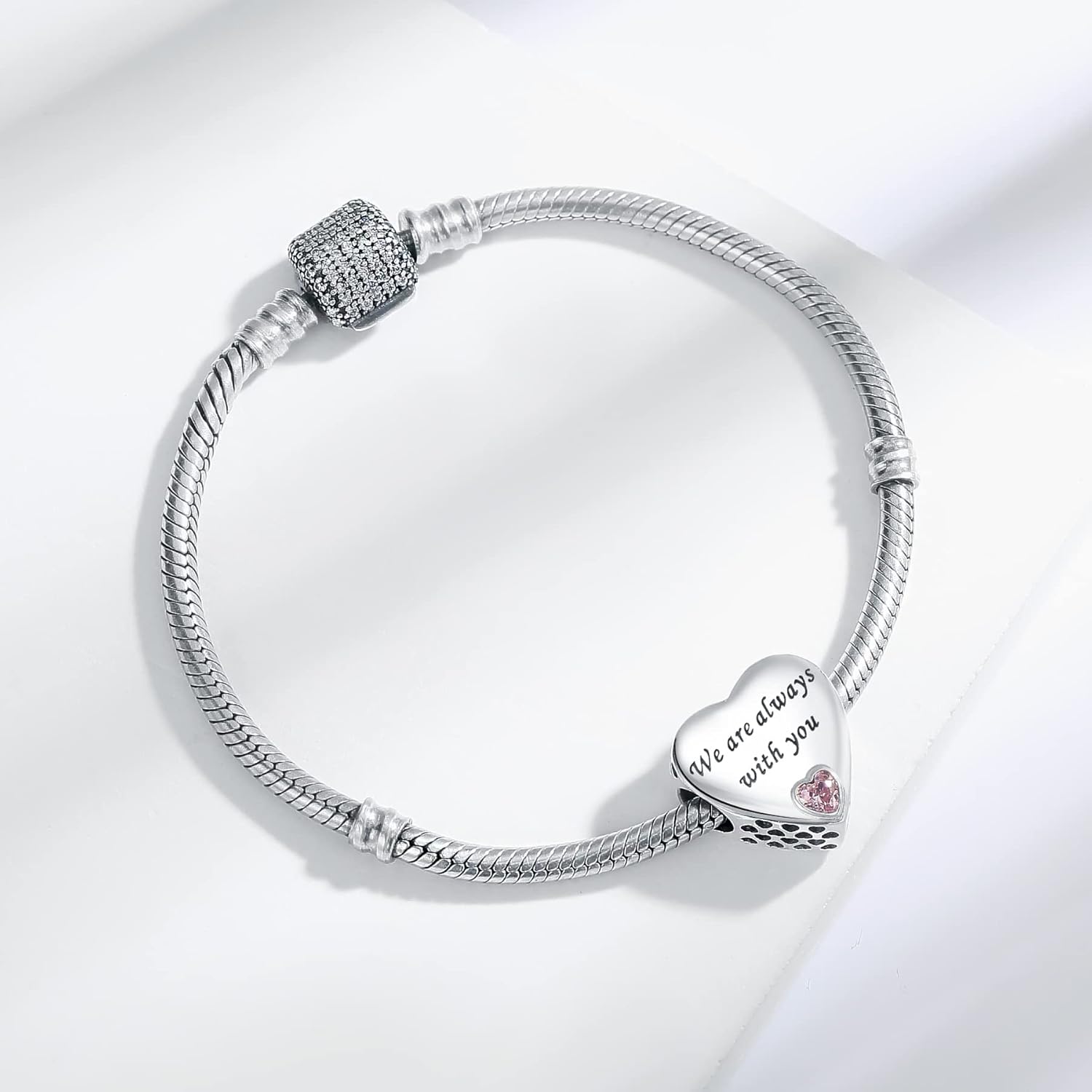 925 Sterling Silver Charms Fit Pandora Charms Bracelet I Love You to Infinity and Beyond Fit Wife Mother's Day Christmas Birthday Gift - Image 4