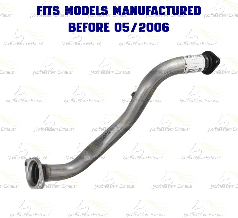 Exhaust Front Pipe Compatible with Scion TC 2005-2006 2.4L | Stainless Steel | Northeastern Exhaust | Includes Gaskets and Bolt Kit | Direct-Fit Replacement