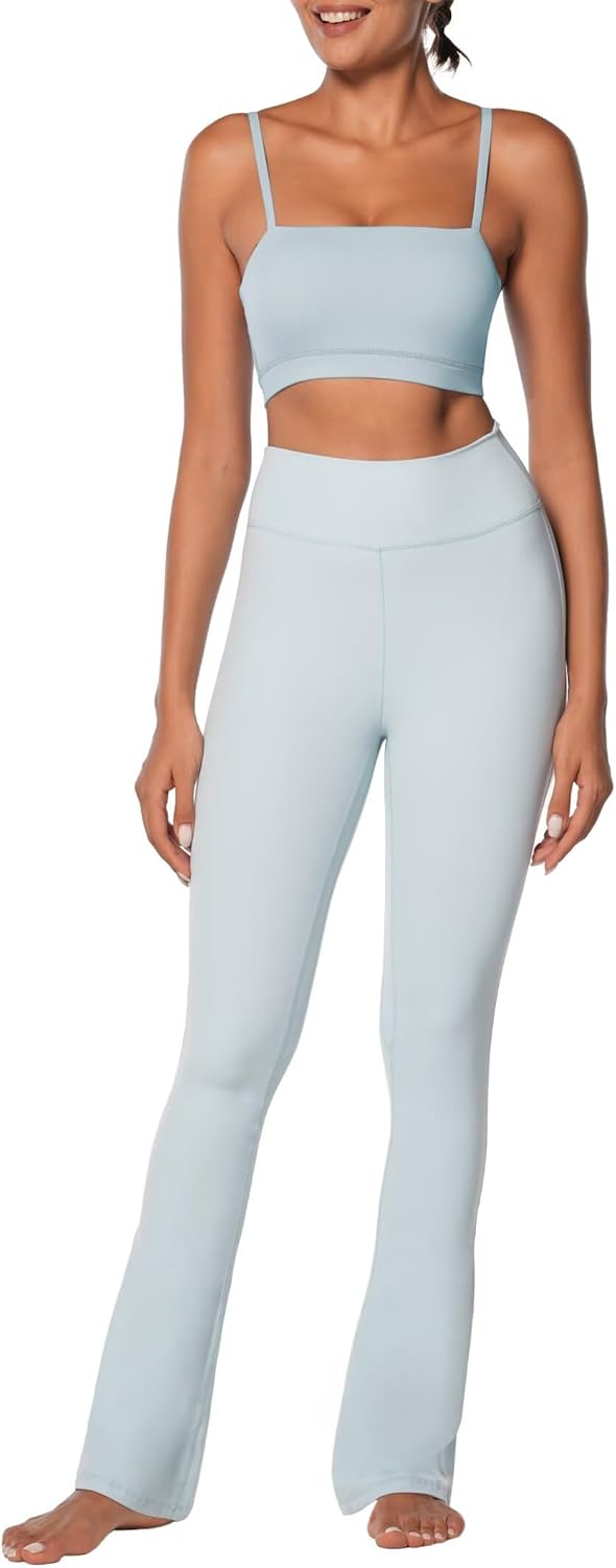 Sunzel High Waist Mini Flared Leggings for Women, Tummy Control Casual Flare Yoga Pants for Yoga Workout Gym - Image 8