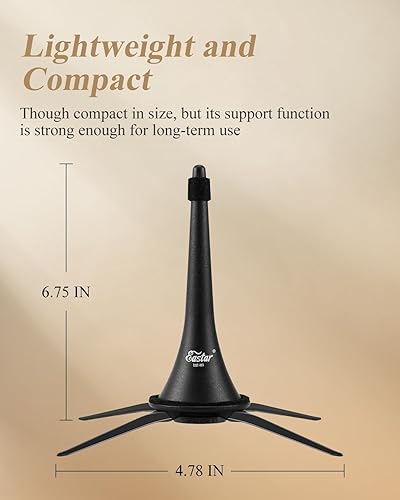 Miniatura 6 de Eastar Soporte para clarinete Soporte desmontable portátil con bolsa de almacenamiento, EST-003, negro