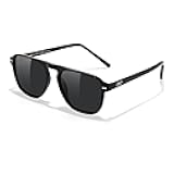 Polarized Aviator Mens Sunglasses Square Modern Women Vintage Style Acetate Frame UV400 B0191