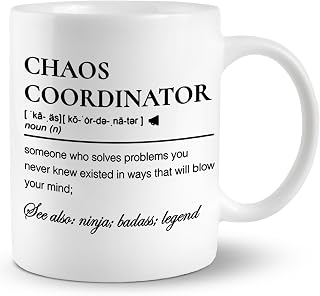 Chaos Coordinator Mug - Coffee Cup for Boss, Case Manager, and Coworkers