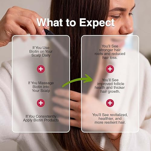 Miniatura 6 de BellaHair  Suero avanzado para el crecimiento del cabello para hombres y mujeres, fórmula potente para un cabello más grueso, más fuerte y