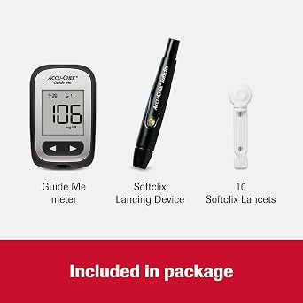 Accu-Chek Guide Me Glucose Monitor Kit for Diabetic Blood Sugar Testing