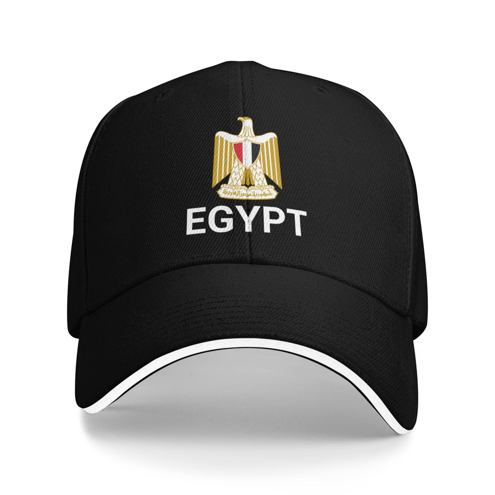 Support Egypt Hat Egyptians Cap for Men Women I Stand with Egypt Emblem Coat of Arms Baseball Cap Black