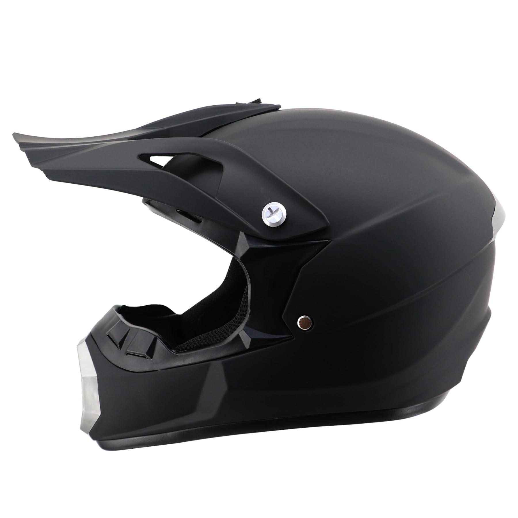 Motocrosshelme Schwarz, Jugend Offroad-Helme, Downhill Fullface Motocross Helm, Enduro-Helme, MTB ATV MX-Helme, Crosshelme, Motorradhelme, Für Damen, Herren, Erwachsene, Mit Brille Handschuhe