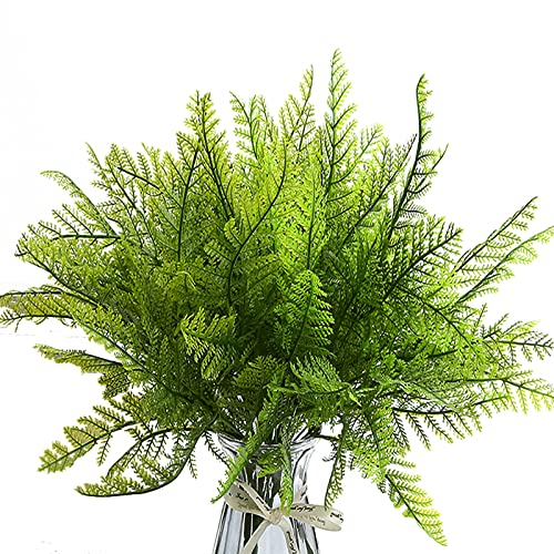 Taoirha Künstliche Boston-Farn, UV-beständig, Sträucher, Pflanzen, Kunstfarne, Kunststoff, Grünpflanze, Blumenarrangement, Füllstoff für Heimwerker, Hochzeitsdekoration, 4 Stück Cover