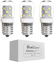 Vista 12 de BlueStars - 2 paquetes de bombilla para horno microondas 8206232A, 40 W, 125 V, base E17, compatible con la bombilla de microondas bajo capó