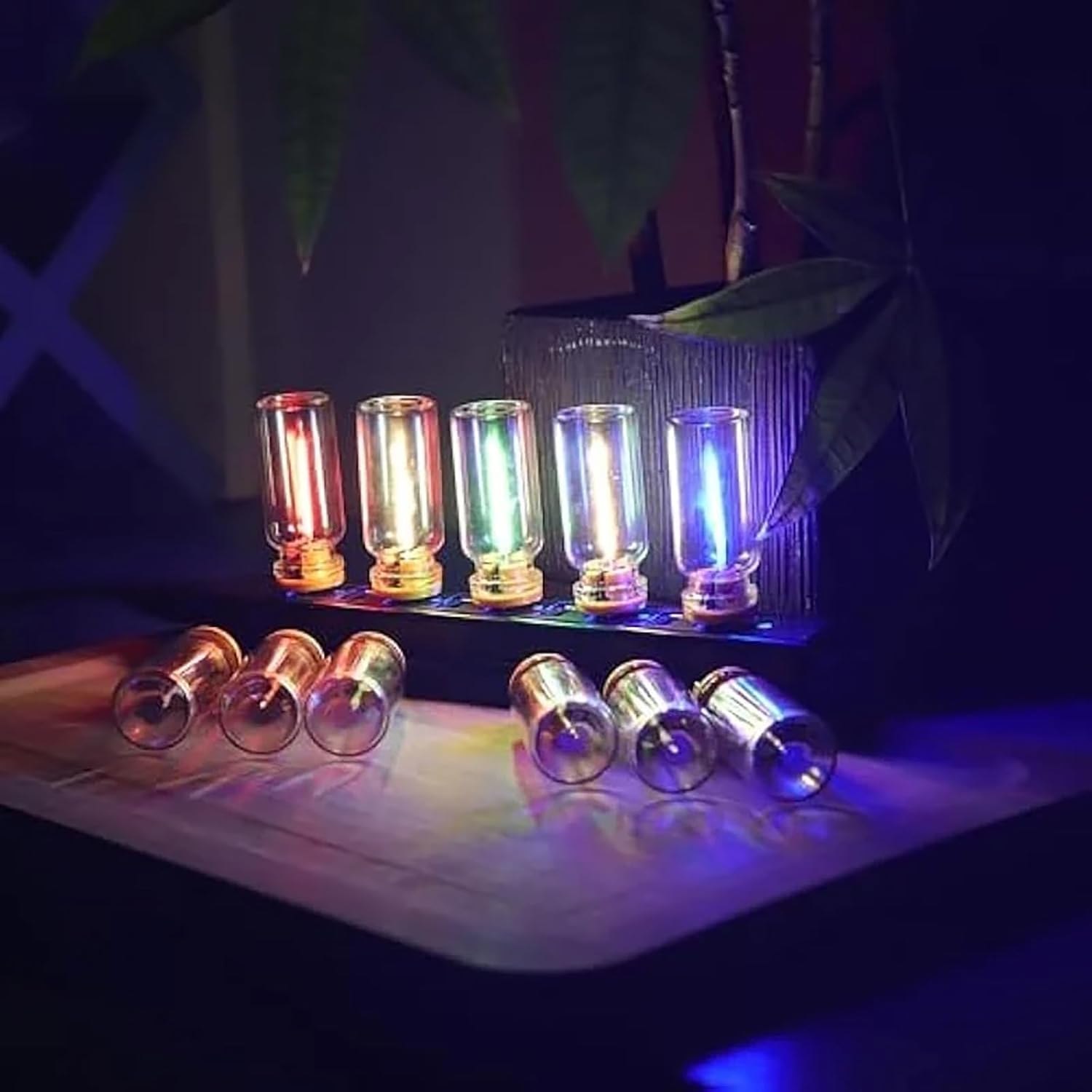 Lampada Auto Retrò USB A LED - Luce Interna Atmosferica - Vetro Anni 90