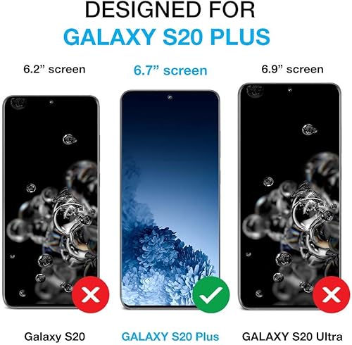 Miniatura 2 de Belemay Funda tipo cartera para Galaxy S20+ Plus, piel de vaca auténtica bloqueo RFID, funda protectora con tarjetero, cierre magnético con función