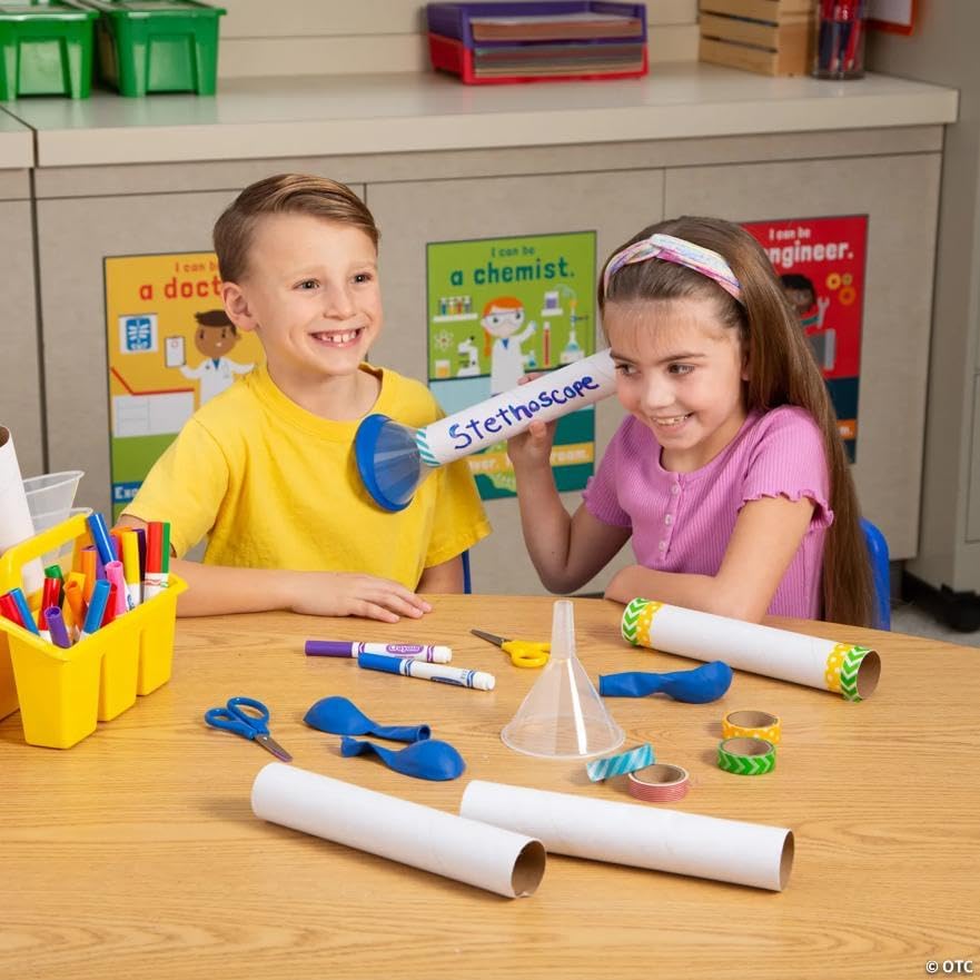 STEM Stethoscope Activity Learning Challenge Craft Kit - Makes 10
