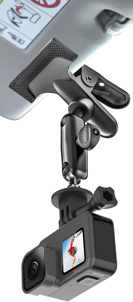 Car Sun Visor Camera Mount Holder for GoPro