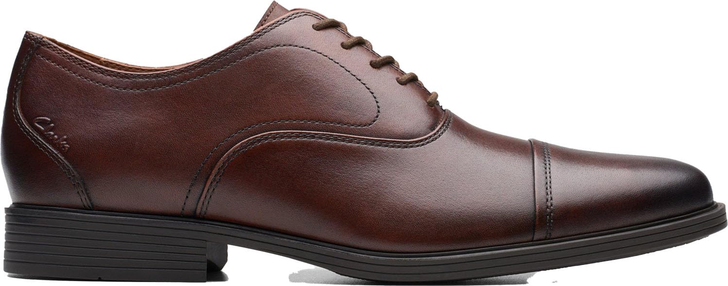 Clarks Clarks Men's Whiddon Ox Oxford, Mahogany Leather, 11