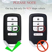 Vista 8 de MechanMagic - Funda de llave de repuesto para control remoto de Honda Civic 2018-2021/CR-V 2017-2022/Pilot 2016-2021 KR5V2X(V44) Smart Proximity