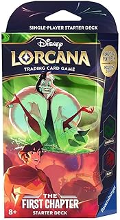 Ravensburger Disney Lorcana: The First Chapter TCG Starter Deck Ruby & Emerald for Ages 8 and Up