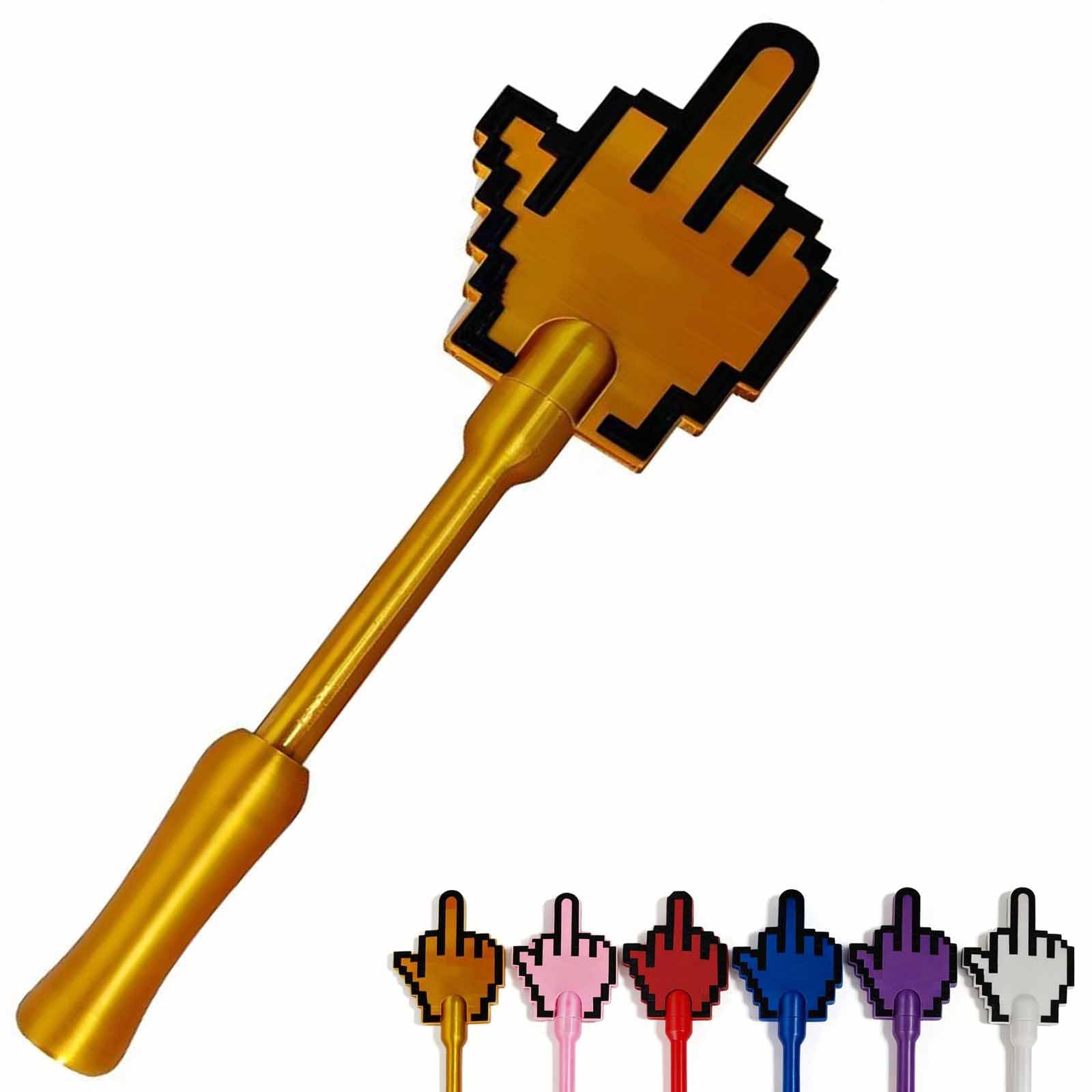 Funny Middle Finger Card Holder, Credit Card Magic Wand,3D-Printed Middle Finger Credit Card Wands Contactless Payment Card Holder Tap-to-Pay Wand Stress Relief Gag Gift for Friend Family (A1)