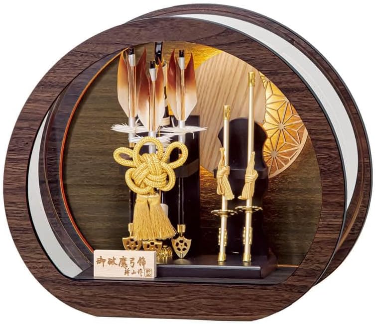 破魔弓 アクリル人形ケース 破魔弓飾り 駿 オーク アクリルケース入り