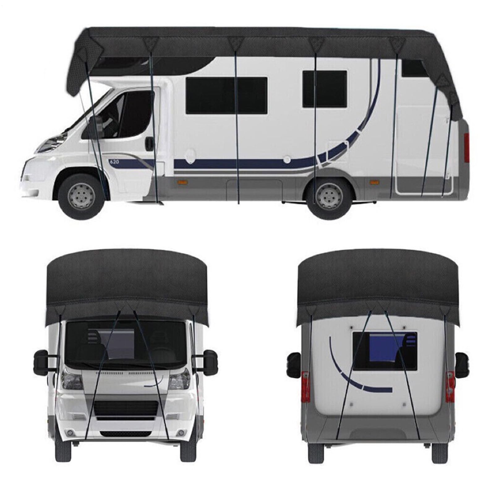 Cubierta para Techo De Auto Protector Impermeable De Oxford 210d | Toldo Protector Para Para Viajes Por Carretera, Playa, Camping, Autobuses, Lluvia Y Viento