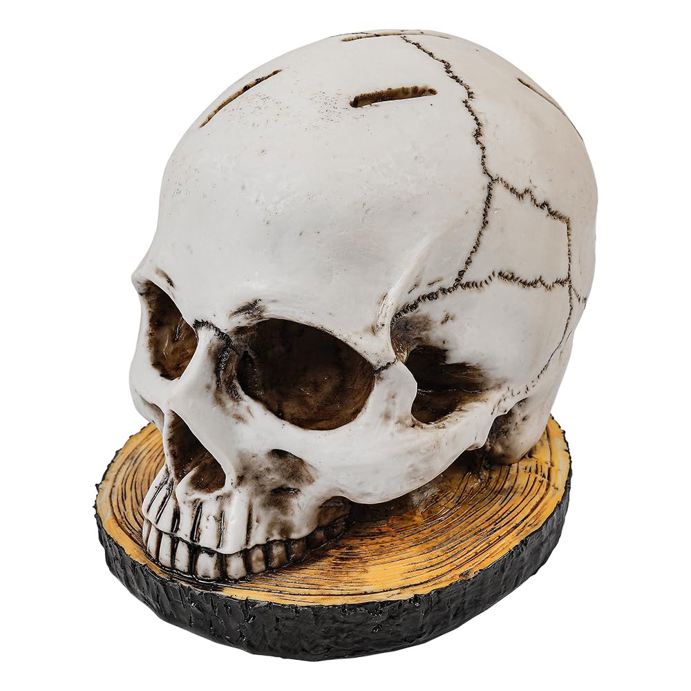 Portacuchillos gótico con forma de calavera, adorno de resina para cocina, organizador de cuchillos para decoraciones únicas en el hogar